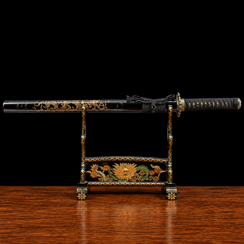Katana Hisame (Damaststaal Rosso)