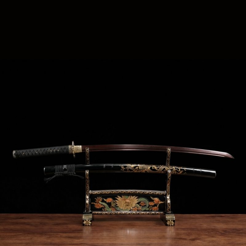 Katana Hisame (Damaststaal Rosso)