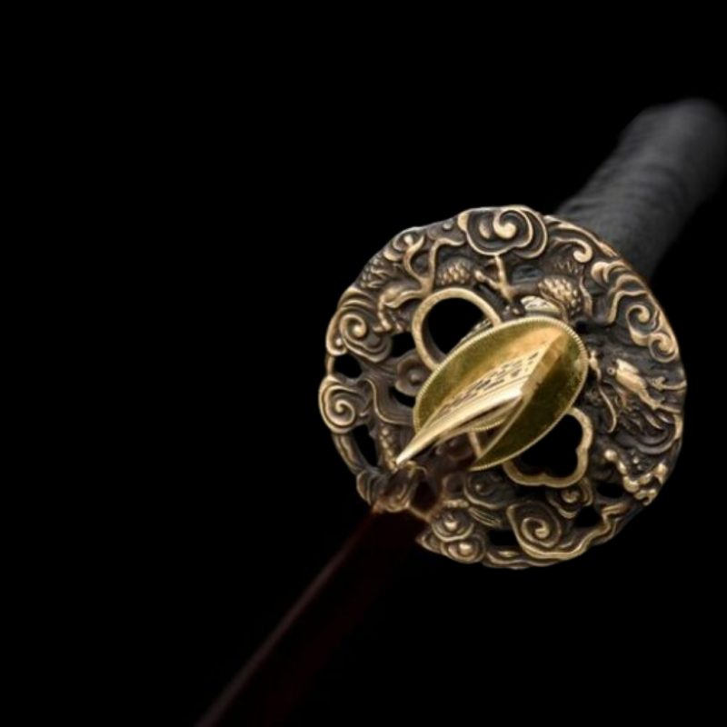 Katana Hisame (Damaststaal Rosso)