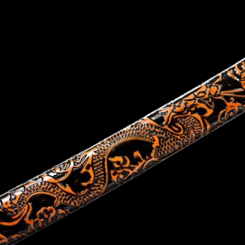 Katana Hisame (Damaststaal Rosso)