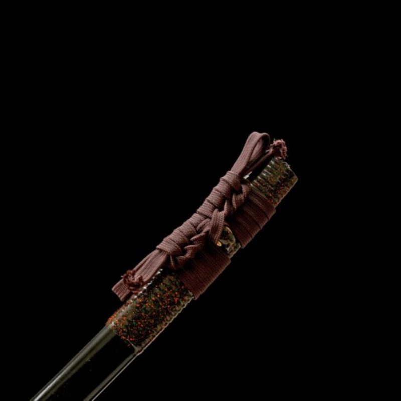 Katana Amaterasu (T10-staal met authentieke hamon en roggenhuid)