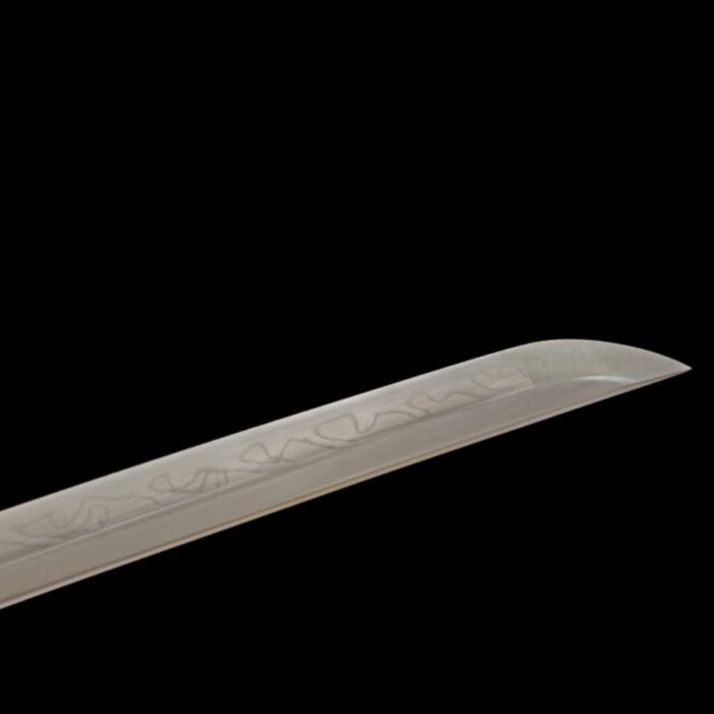 Katana Amaterasu (T10-staal met authentieke hamon en roggenhuid)