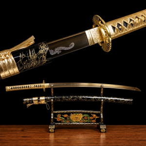 Katana Kohaku (Koolstofstaal 1095 Dorato)