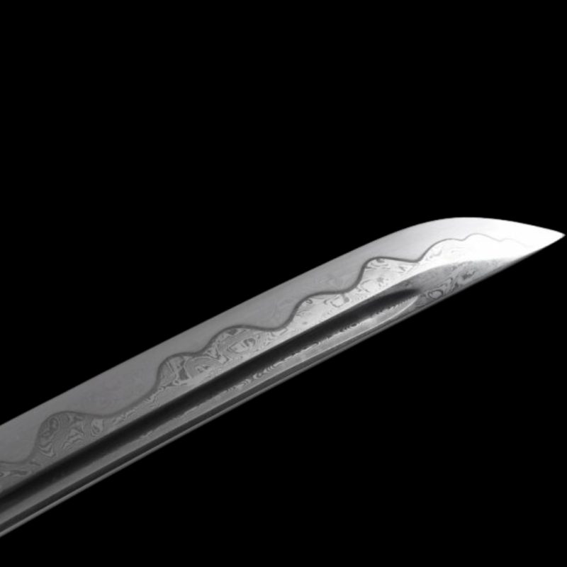 Katana Wave (Damaststaal met authentieke hamon)
