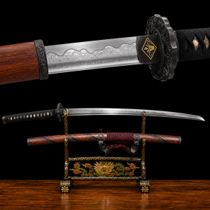 Katana Wave (Damaststaal met authentieke hamon)