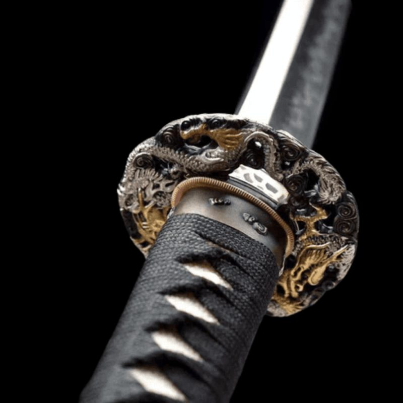 Katana Seiryu (T10-staal met authentieke hamon)