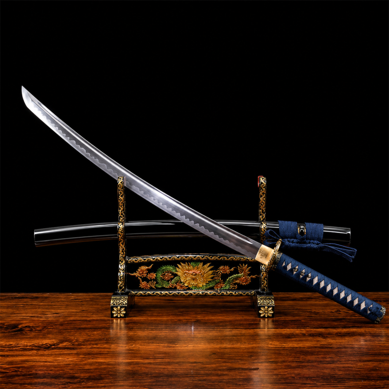 Katana Sakura (Damaststaal & Vera Roggenhuid)