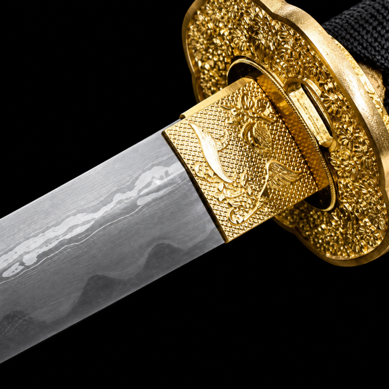 Tanto Tsuruga (Damaststaal met authentieke hamon)