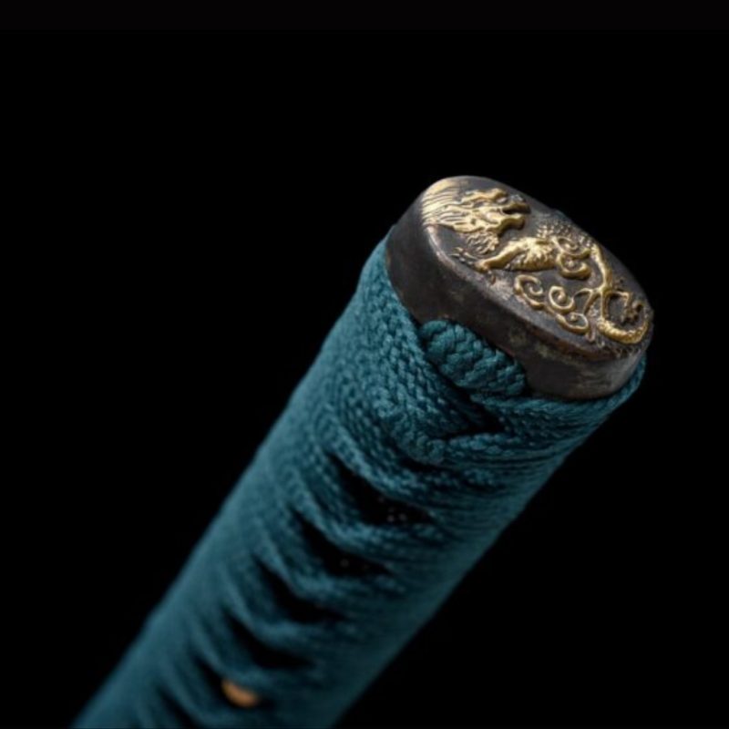 Katana tradizionale in Damaststaal Dorato