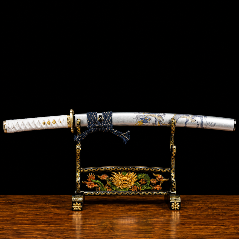 Wakizashi Kodachi Tamana (T10-staal met authentieke hamon)