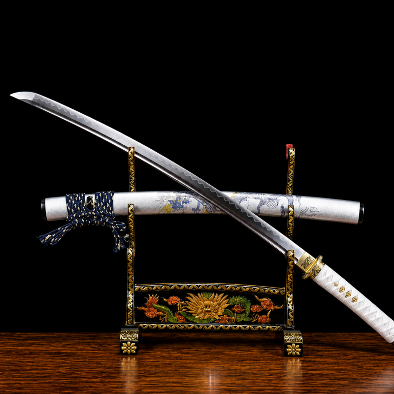 Wakizashi Kodachi Tamana (T10-staal met authentieke hamon)