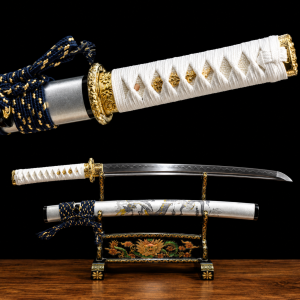 Wakizashi Kodachi Tamana (T10-staal met authentieke hamon)